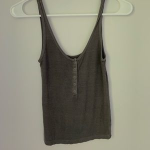 Grey Button Up Tank